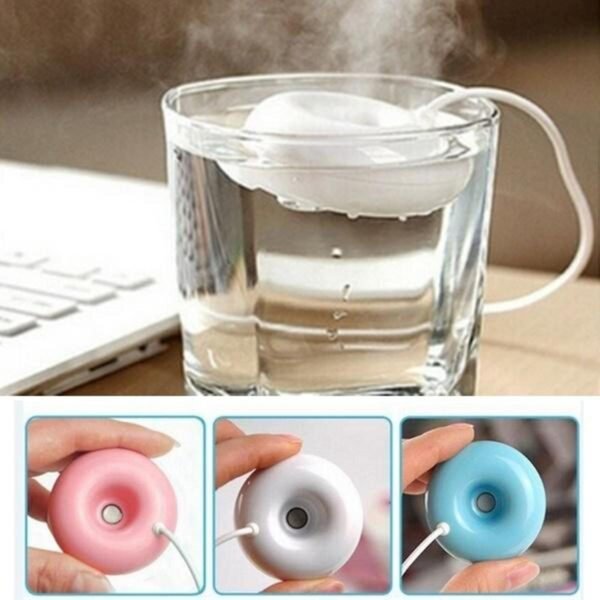 Donut Shape Mini USB Mist Maker Air Humidifier Portable Diffuser - Image 4