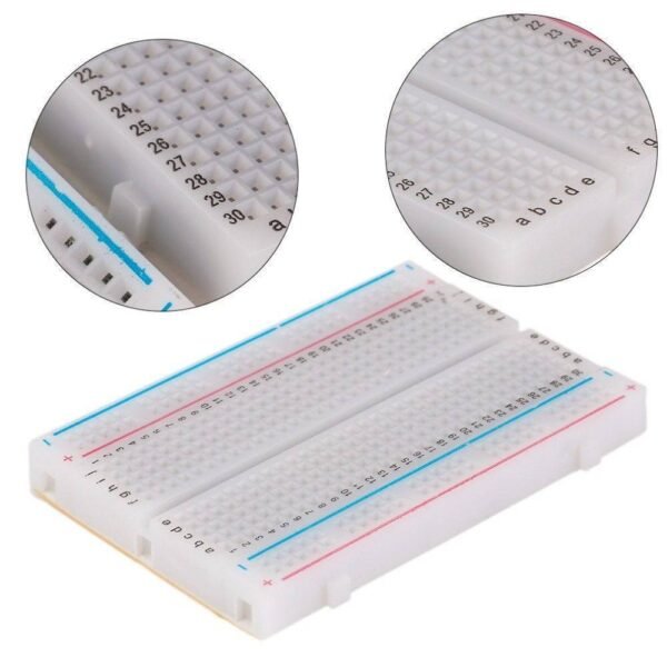 Half Size Breadboard 400 Points For Electronics - Image 2