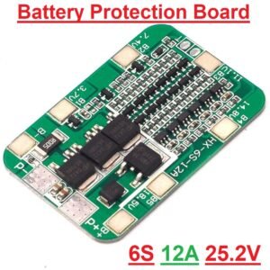 6S 22.2V 12A BMS for 18650 Li-ion Batteries | Protection Board for 6-Cell Lithium Packs