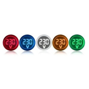 22mm LED Digital Display Gauge Volt Voltage Meter Indicator