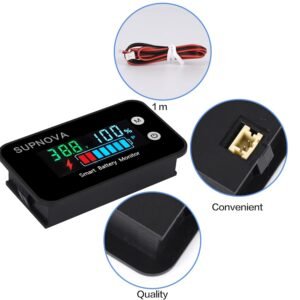 Battery Capacity Indicator DC 8V-100V Voltmeter Voltage Gauge 12V 24V 48V 72V
