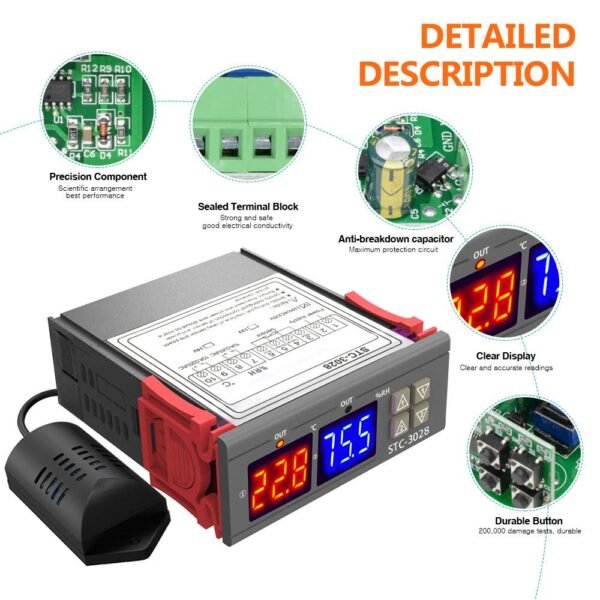 Stc3028 Digital Temperature And Humidity Controller - Image 6