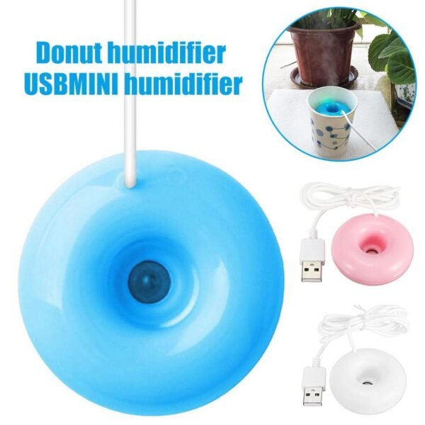 Donut Shape Mini USB Mist Maker Air Humidifier Portable Diffuser
