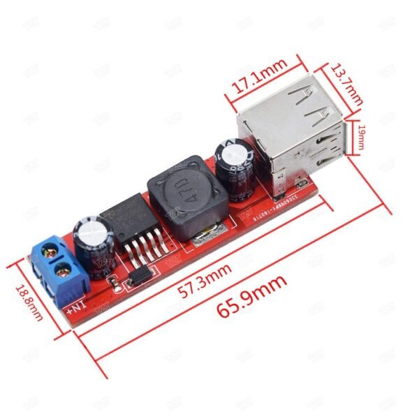 LM2596 Dual USB Module DC 6V 40V To 5V 3A - RoboNation