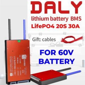 DALY 20S 60V 30A LiFePO4 BMS – Smart Battery Management System with Balance Wire & Temperature Sensor