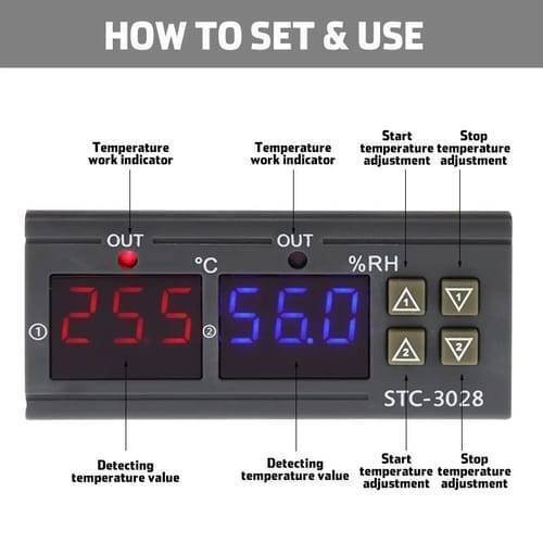 Stc3028 Digital Temperature And Humidity Controller - Image 4