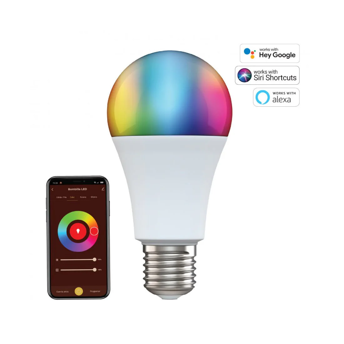 IOT - WiFi Smart Light Bulb - 13W - Dimmable RGB - Timing Control LED - Image 4
