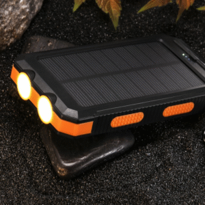 10,000MAH SOLAR POWER BANK WITH 2 X LED TORCH ONLY CASE