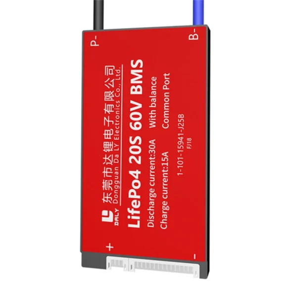 DALY 20S 60V 30A LiFePO4 BMS – Smart Battery Management System with Balance Wire & Temperature Sensor - Image 3