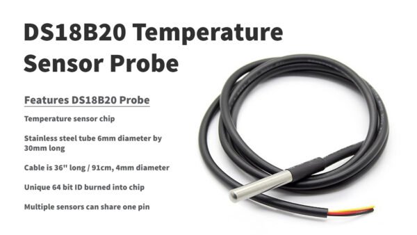 DS18B20 Temperature Sensor (Probe Type) - Image 3