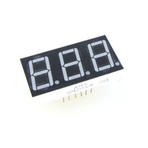 Acrylic Rectangle 0.56 Inch 3 Digit 7 Segment Display