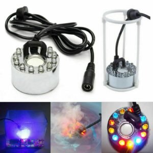 Ultrasonic Mist Maker,12 LED Fogger 1A 24V With Adapter
