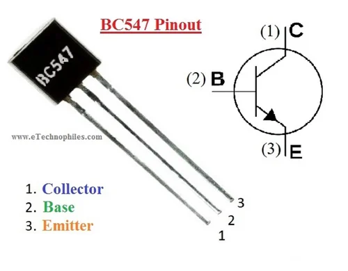 BC547-B166 NPN Transistor 50V/ 0.3A - Image 3